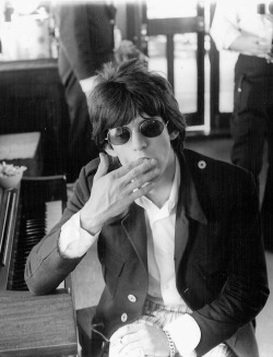 pinkfled:  Keith Richards aboard a boat in