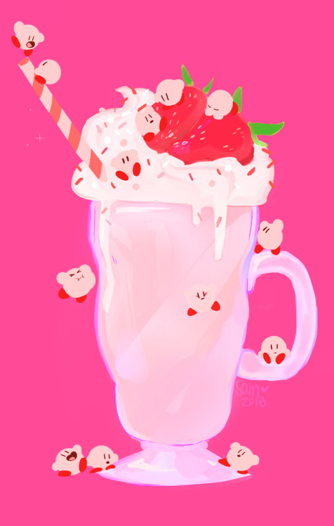 kirby milkshake!! 