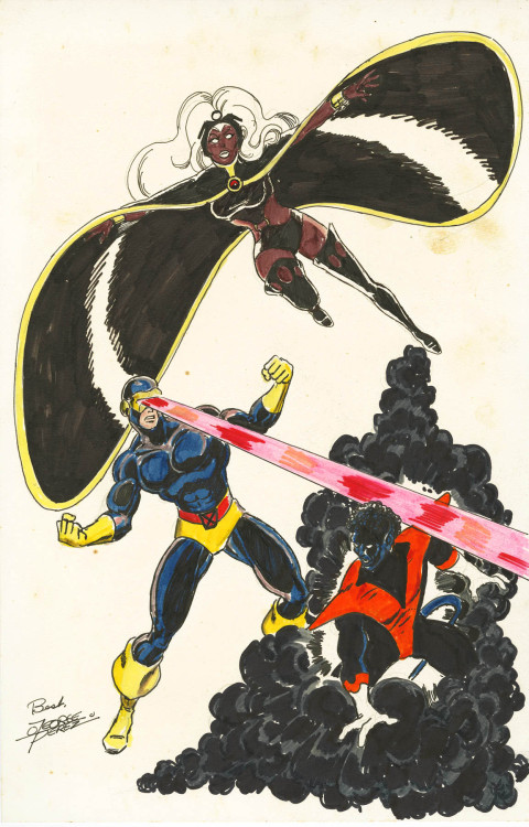 themarvelproject:X-Men sketch by George Perez (1980)