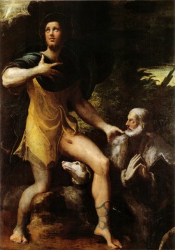 grundoonmgnx: Parmigianino,  San Rocco e