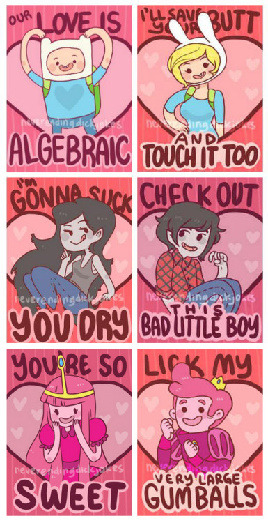 adventuretimestuffz: Adventure Time Valentines