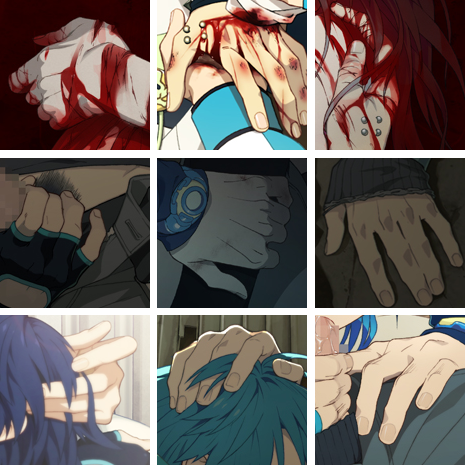 bara-mink:  DRAMAtical Murder + Re:Connect: HandsDownload Individual Icons Here.