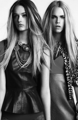 opaqueglitter:  Models: Line Brems &amp; Ida Mikkelsen (edit) 