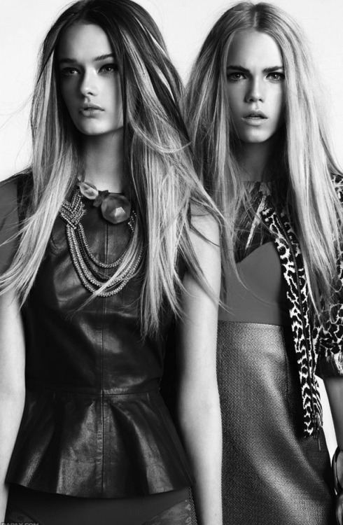 opaqueglitter:  Models: Line Brems & Ida Mikkelsen (edit) 