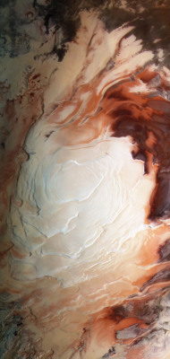 cosmos-advocate: Amazing photo of the south pole of Mars. 