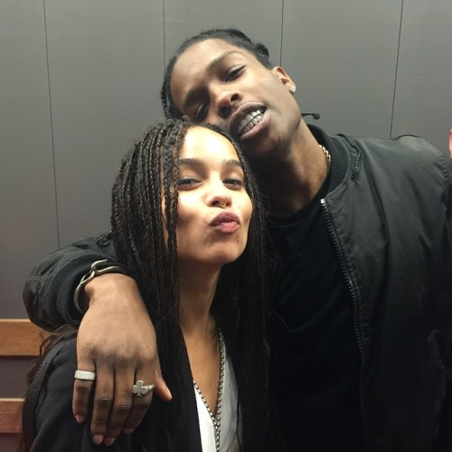 fuckyeahlolawolf: Zoë and A$AP Rocky are #dope.