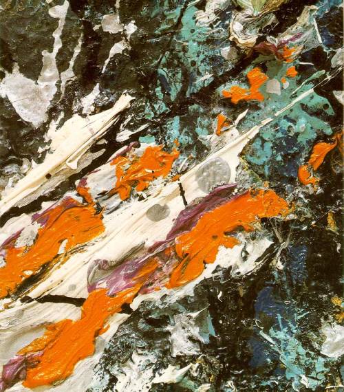 post-impressionisms:Full Fathom Five, Jackson Pollock. 1947.Cream aesthetic, if not in color, most d