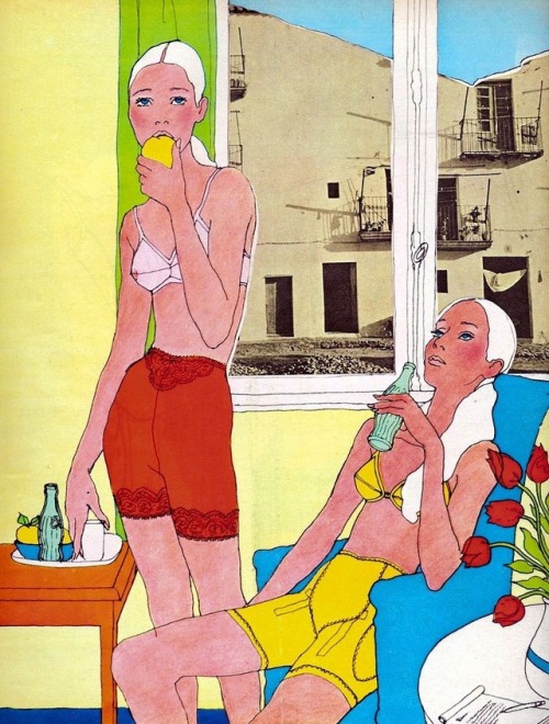 Porn talesfromweirdland:1960s fashion illustrations photos