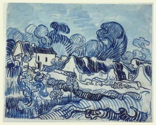 woundgallery:  Cottages with Thatched Roofs in the Quarter Valhermeil in Auvers by