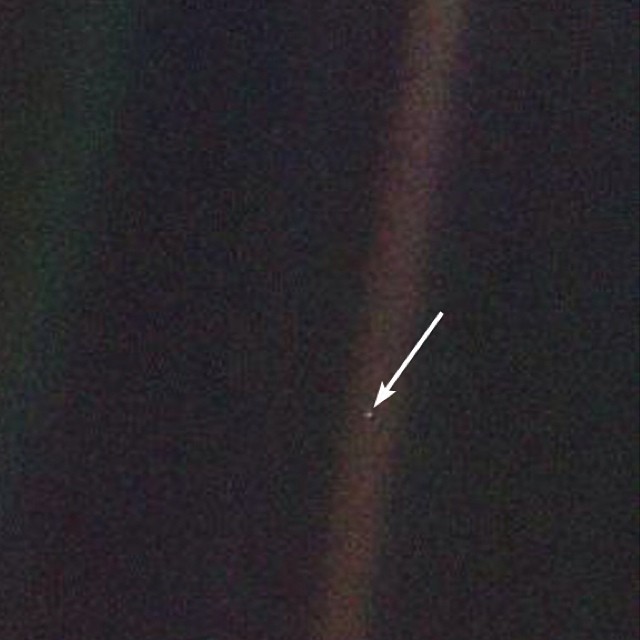 releasings:  &ldquo;Look again at that dot. That’s here. That’s home. That’s