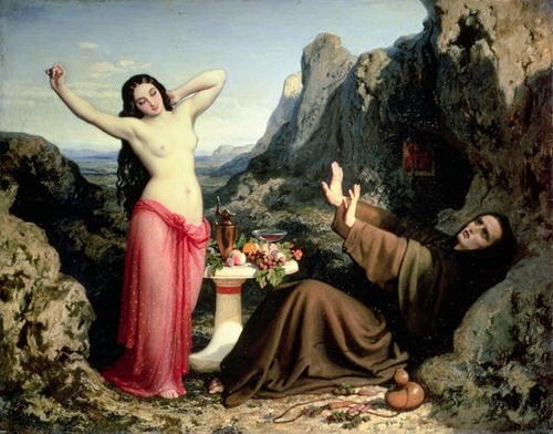 theartsyproject:Dominique-Louis-Féréa Papety, The Temptation of Saint Hilarion, 1843–4.