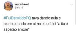 tô muito cansada, na moral.