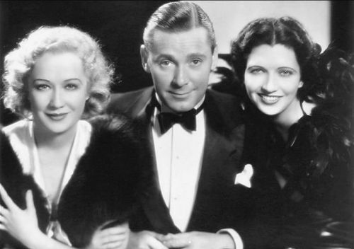 wehadfacesthen:Miriam Hopkins, Herbert Marshall, and Kay Francis in publicity photos for Trouble in 