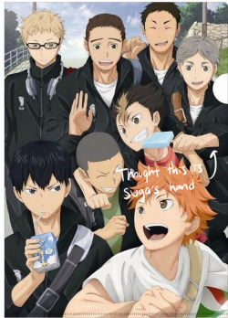 hmniay:  hmniay:  I can’t be the only one…  I’m laughing because someone in the tags thought it’s Asahi’s hand on Noya’s shoulder (it’s Tanaka’s btw) Help I can’t breathe 