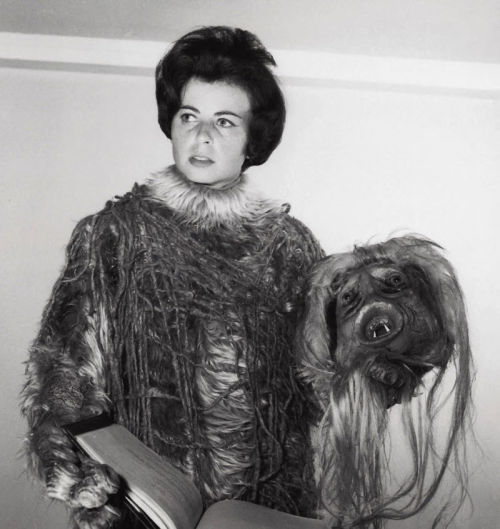 This Time Were Looking At Publicity Photos From The Man Trap With Sandra Gimpel In And Out Of Her Costume.