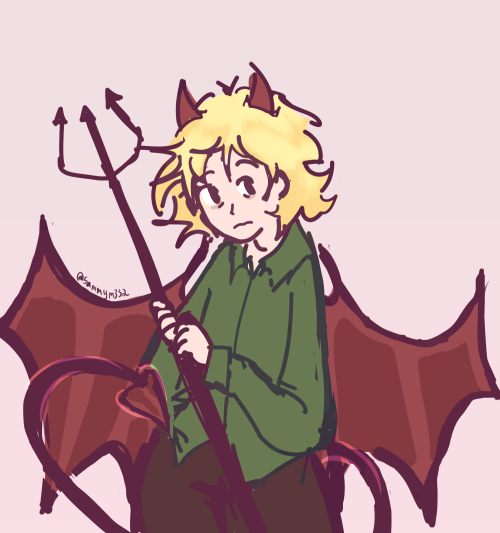 imp tweek sketch i did in the middle of the nightcomission are open!buy me a coffee?