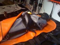whipman-andy:  A wonderful suit I would love to own…an Aquala Bondage Suit!Heavy rubber, re-enforced, D-Rings on all the important points and in-build straitjacket. I just need to ind a manufacturer…. 