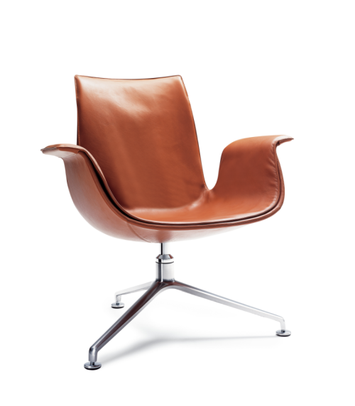 Jørgen Kastholm, Preben Fabricius, FK 86 Lounge chair, 1964. Re-edition by Walter Knoll, Germany. Pe