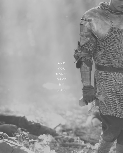 myknightofflowers:All your magic, Merlin, and you can’t save my life.