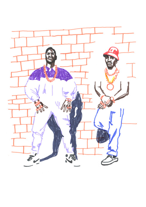 jr-duennweller:WIP drawings of some Hip Hop adult photos