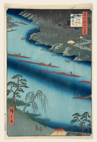 met-asian:名所江戸百景　川口のわたし善光寺|Kawaguchi by Utagawa Hiroshige, Metropolitan Museum of Art: Asian ArtBequ