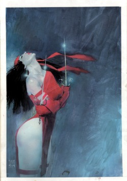 themarvelproject:  Elektra by Bill Sienkiewicz