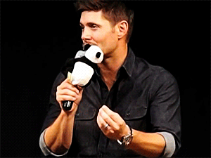 royalcas:  Jensen and his panda (×) 