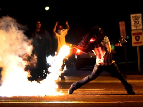 teaforyourginaa:  kudipeaches:  daniellemertina:  hydrophobic-pirate:  On 9th August 2014, unarmed 18 year old Michael Brown was shot by police officer Darren Wilson in Ferguson, Missouri, sparking social unrest that continues to this day. Here is a