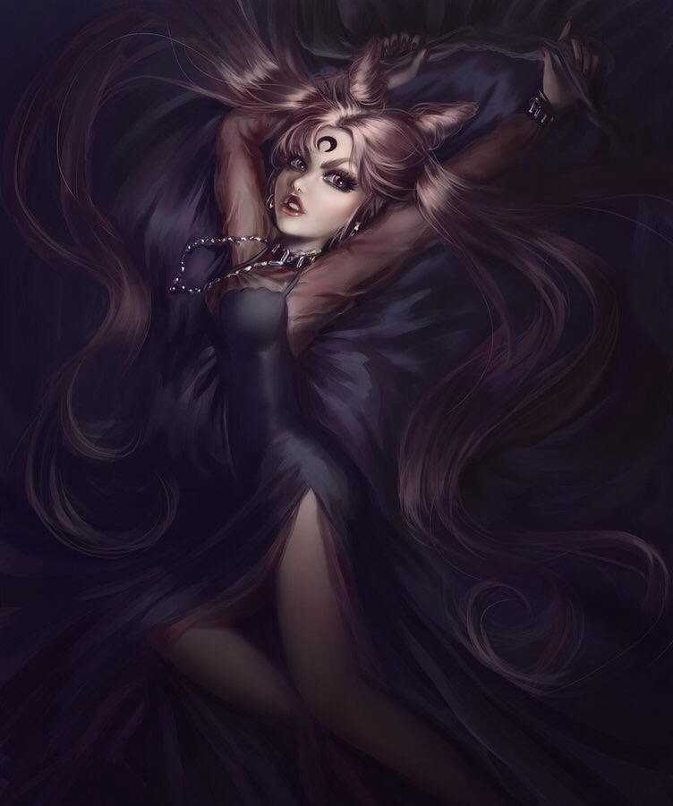 girlsbydaylight:  セーラームーン黒女性 by DestinyBlueStar on pixiv