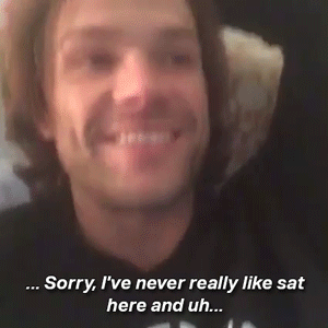 Just Jared Being A Sweetie While Watching 11x07 With Everyone Last Night.