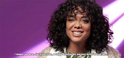 brycemargot:Tessa Thompson on working with Chris Hemsworth again (x)