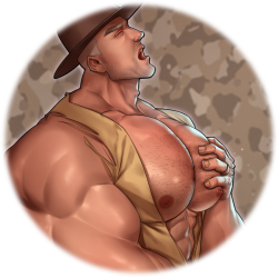 TF2 Hat of the Week on X: This week's cosmetic is the Burly Beast, which  is for the Medic. It rips open his coat to reveal a muscular chest and  torso with