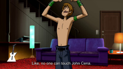 heckboy:  shaggy just got owned by his own dog on wwe kinect for the playstation 3 