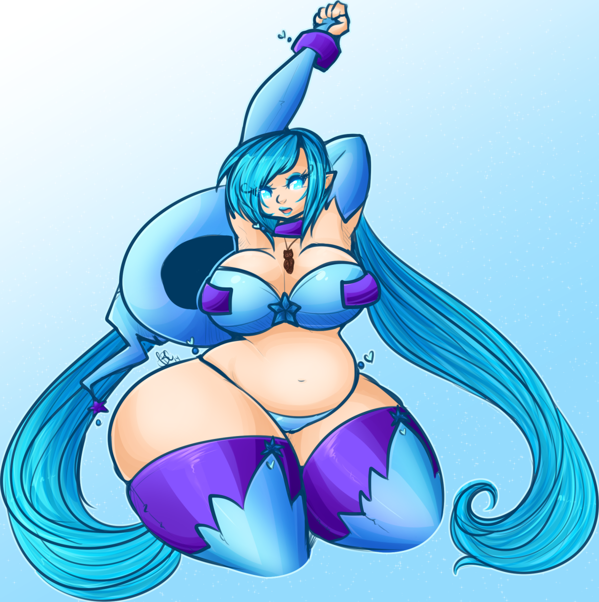 tehbuttercookie:  My persona,trying to work bigger n some new sketching n coloring
