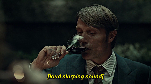 hxcfairyhasmoved: How to make Hannibal Lecter unclassy in 0.2 seconds. 