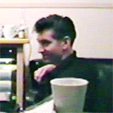 arcticsmonkeygifs:  alex turner in the snap out of it video 
