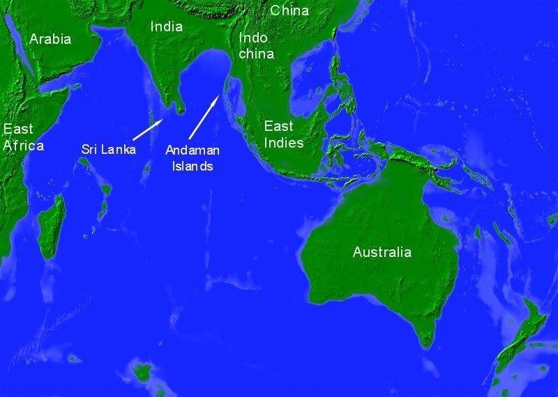 Map Of Australia 50000 Years Ago Oz5Cy - Large Map of Asia