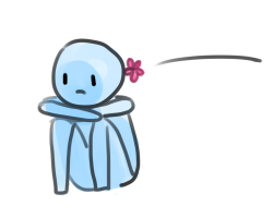 sexyfaeriedream:  precioushaise:  when my friends are sad and do not want to talk  Everyone has permission to throw flowers at me. 