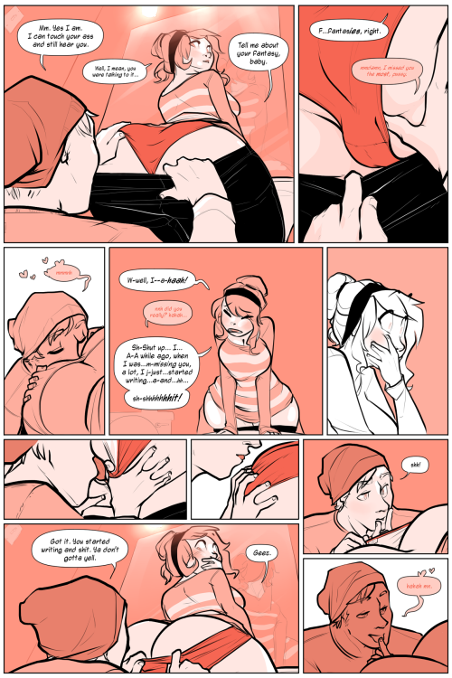 nicoleships:  slipshine:  Neapolitan has updated! Let there be rejoicing! As always, subscribe to read the whole update.  oops here it is a comic I made where tristan makes out with a butt for a second! :D 
