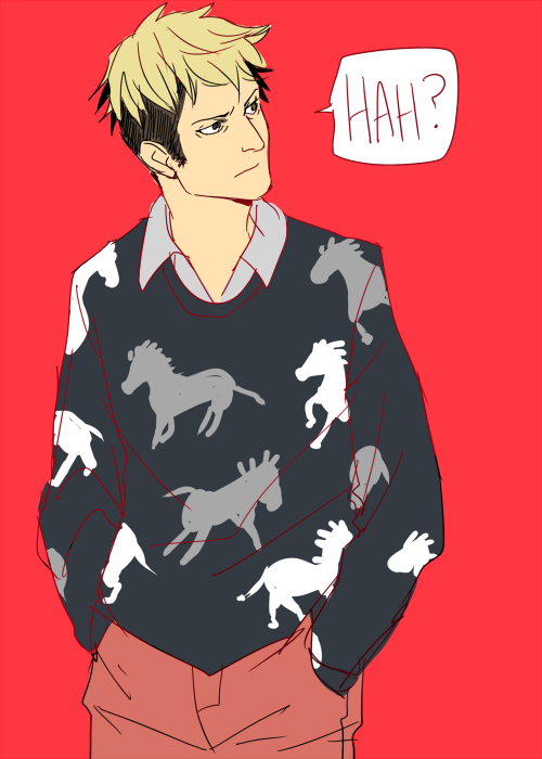 kisu-no-hi:  brakes:  some erejeans I drew (ft fem!Eren) and Jean in a tragically