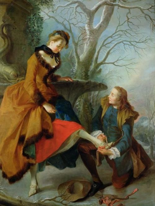 Nicolas Lancret, Fastening the Skate