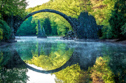 flickr:  Rakotzbrücke (Explored) by Henrikoby on Flickr. Rakotz Bridge, Kromlau, Saxony, Germany. 