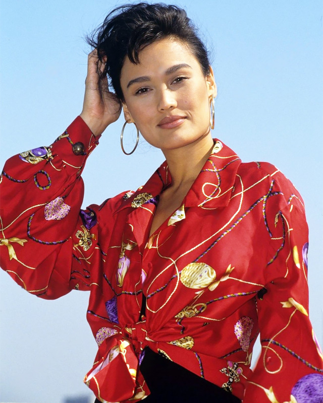 Tia Carrere photographed by Nils Jorgensen, 1992