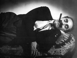 yellowplushpapers:  Groucho Marx photographed