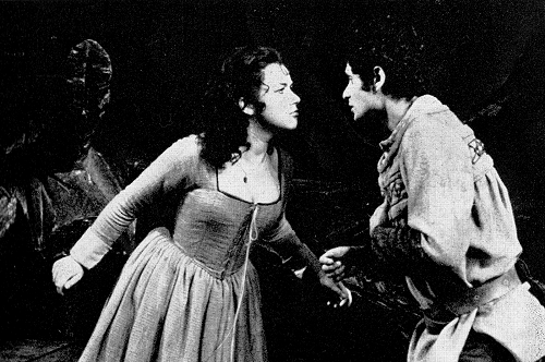 Helen Mirren as Phebe in “As You Like It”, Royal Shakespeare Company, 1968.