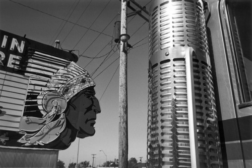 joeinct:Chief Drive-In Sign, Topeka, Kansas, Photo by Earl Iversen, 1977