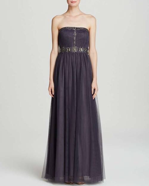 Adrianna Papell Gown - Strapless Beaded Tulle SkirtSee what&rsquo;s on sale from Bloomingdale&rsquo;