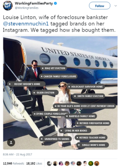 thetrippytrip: Louise Linton gets what she