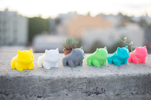 insanelygaming:  Bulbasaur Planter Created by PrintAworld via   moon83     Those cause cancer you dumb b*tch.