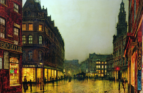 John Atkinson Grimshaw: Boar Lane, Leeds (1881)